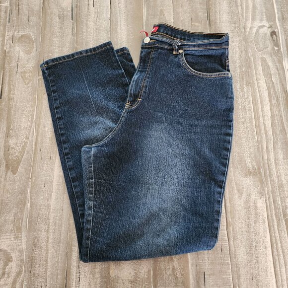 Gloria Vanderbilt Denim - Gloria Vanderbilt Womens Jeans Size 16 Straight-Leg Classic Fit Stretch Denim
